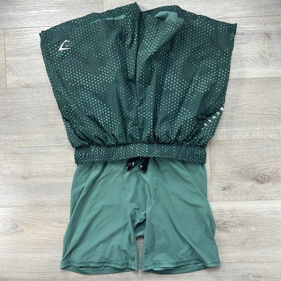 Gymshark XL Sport 2 In 1  7" Shorts Hoya Green Gym Workout Weightlift Crossfit - Picture 7 of 14